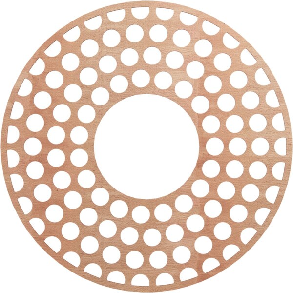 Ekena Millwork Fink Wood Fretwork Pierced Ceiling Medallion, Cherry, 38"OD x 13 3/4"ID x 1/4"T CMWP38X38X0250FFCH - main